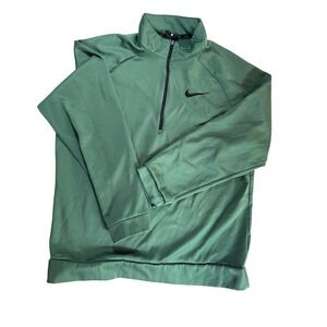Nike Dri-FIT Half Zip Pullover Training Top Athletic‎ Green Large